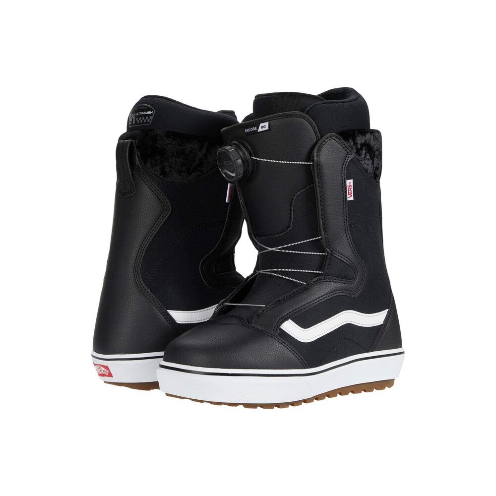 VANS WOMENS ENCORE OG SNOWBOARD BOOTS (BLACK/WHITE, 8.5)